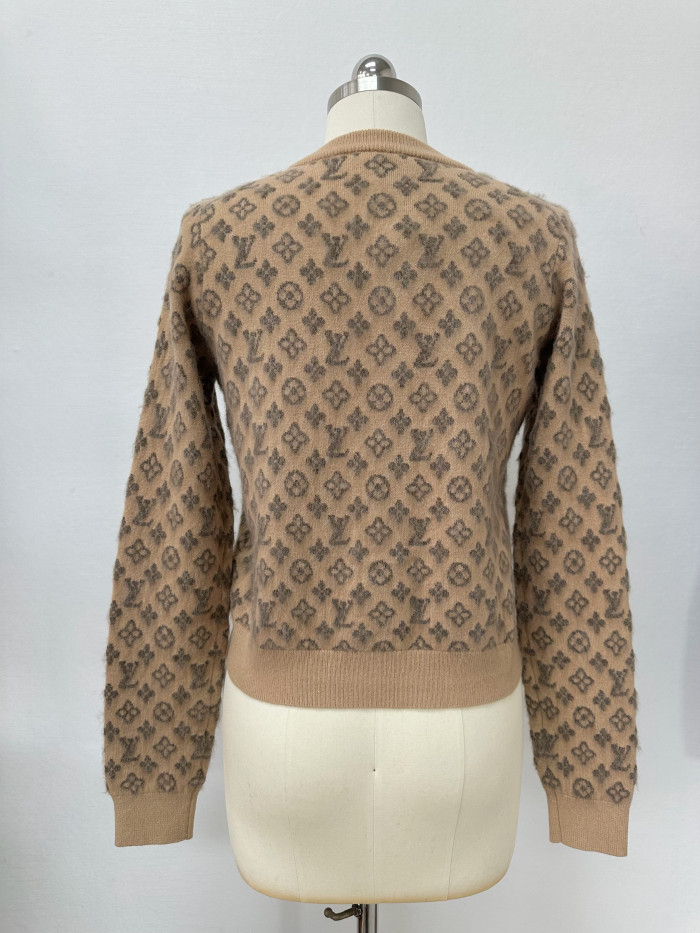 Louis Vuitton Top-quality Version Brushed Monogram Cardigan #384686