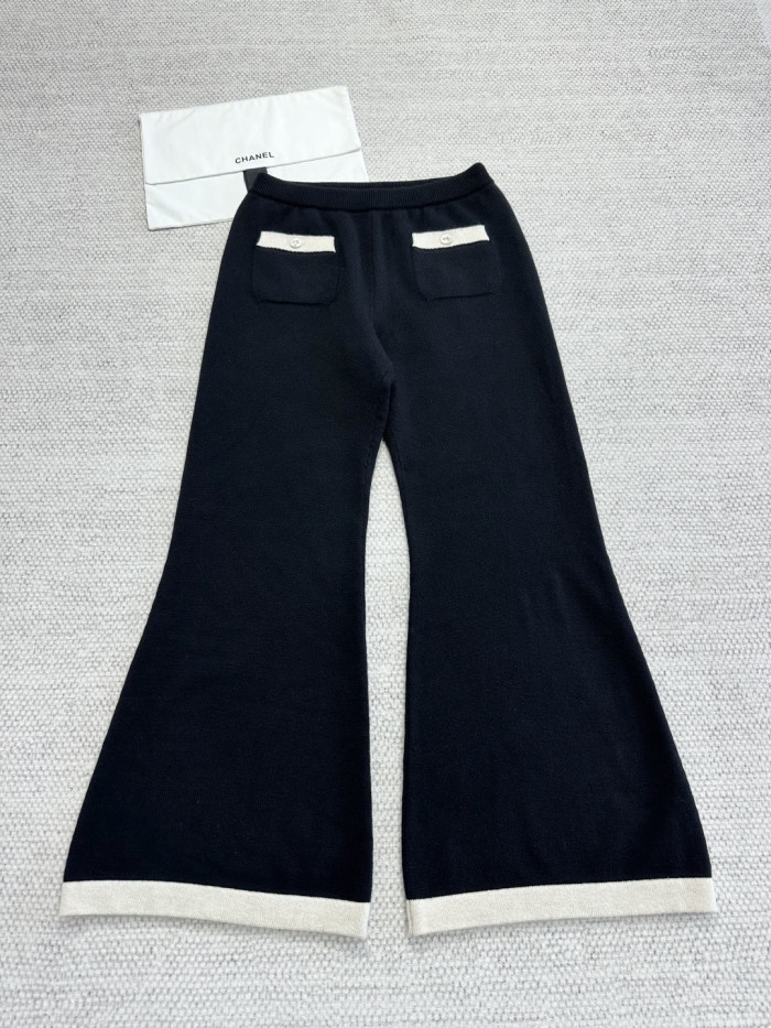 Chanel Top-quality Version Trousers Cashmere Red Pink #334185