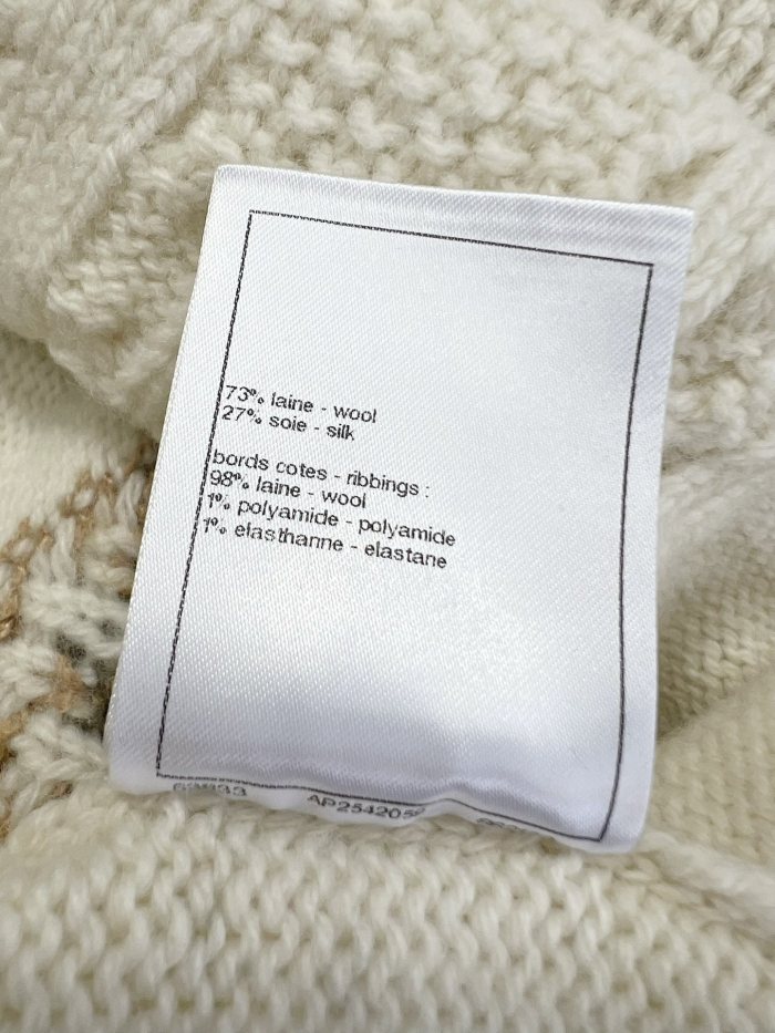 Chanel Top-quality Version CC Coco Neige Four Leaf Clover Wool Sweater#294113