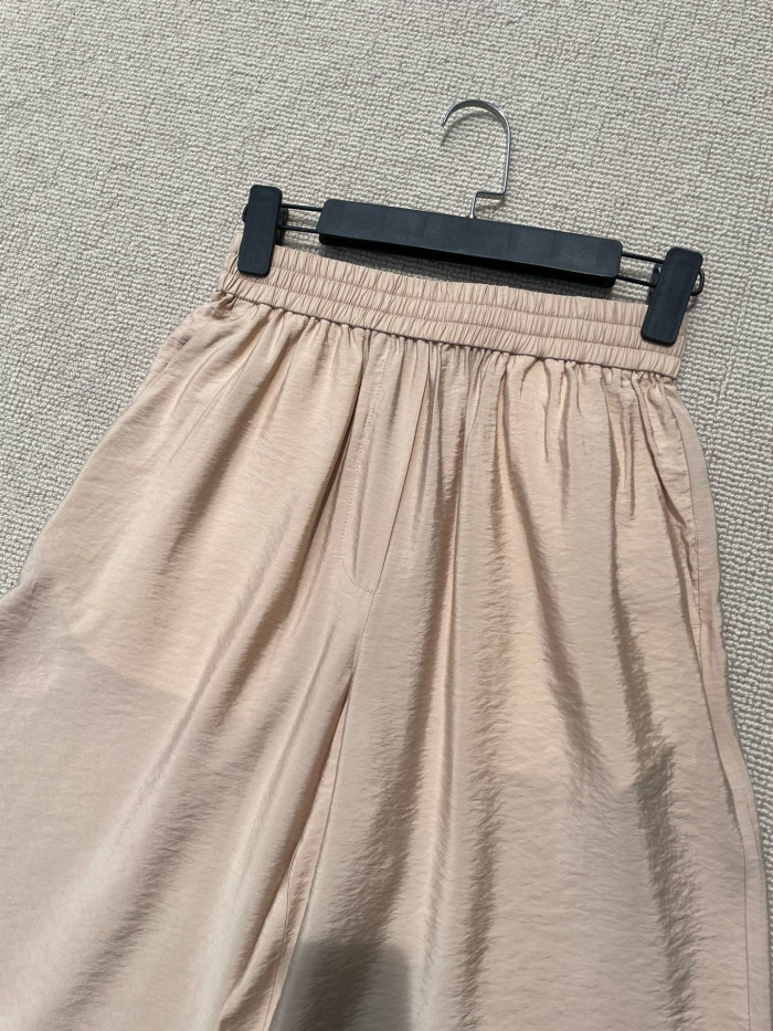 Loewe Cropped Elasticated Trousers in Cotton #384845