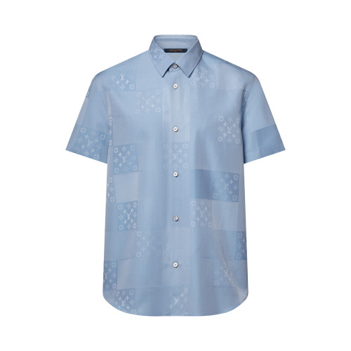 LOUIS VUITTON Patchwork Jacquard Short-Sleeved Shirt #384762