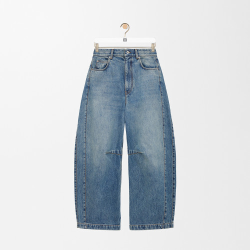 LOEWE  Barrel Jeans in Denim Blue #384843