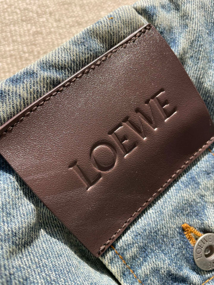 LOEWE  Mini skirt in denim Blue #384852