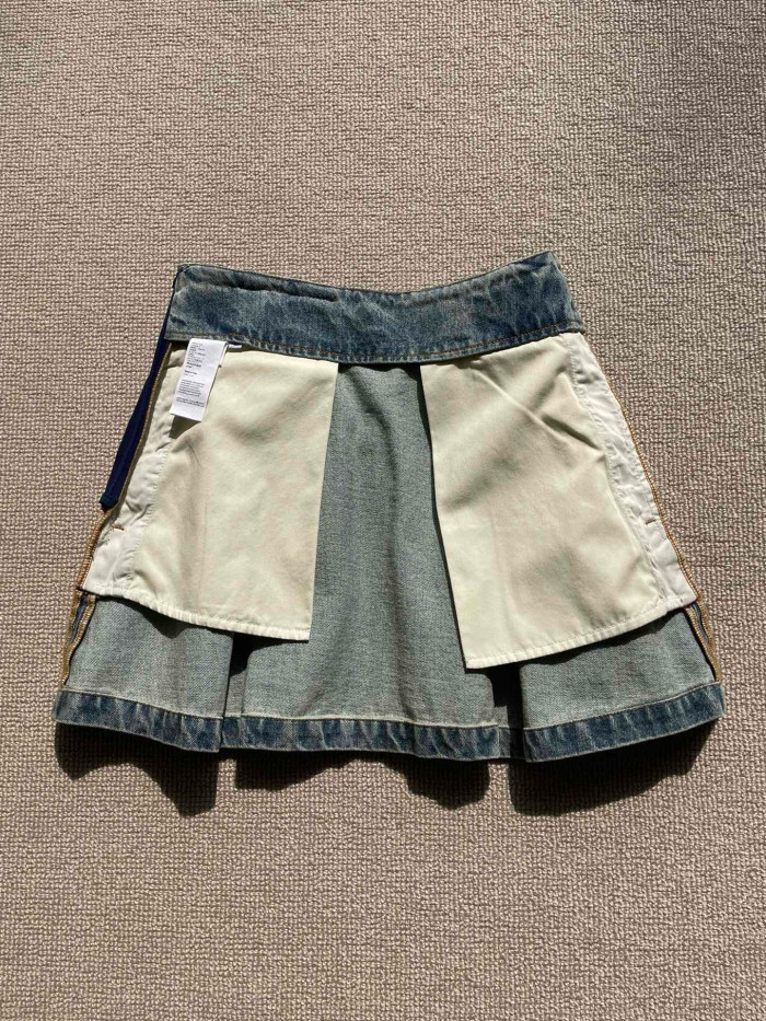 LOEWE  Mini skirt in denim Blue #384852