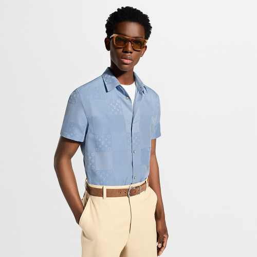LOUIS VUITTON Patchwork Jacquard Short-Sleeved Shirt #384762