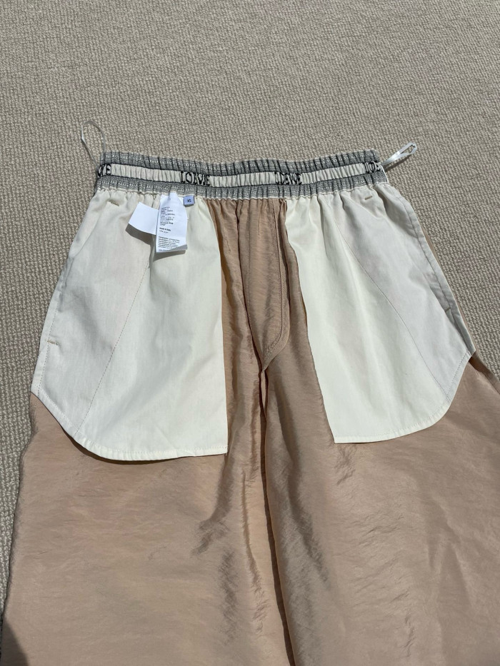 Loewe Cropped Elasticated Trousers in Cotton #384845