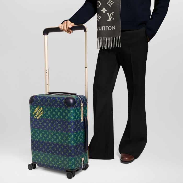 LOUIS VUITTON Horizon 55 Damier Azur Canvas Travel Bags and Rolling Luggage N40910 #384896