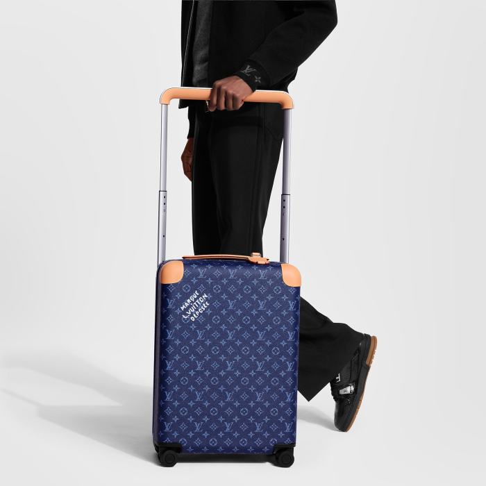 LOUIS VUITTON Horizon 55 Damier Azur Canvas Travel Bags and Rolling Luggage N40910 #384896