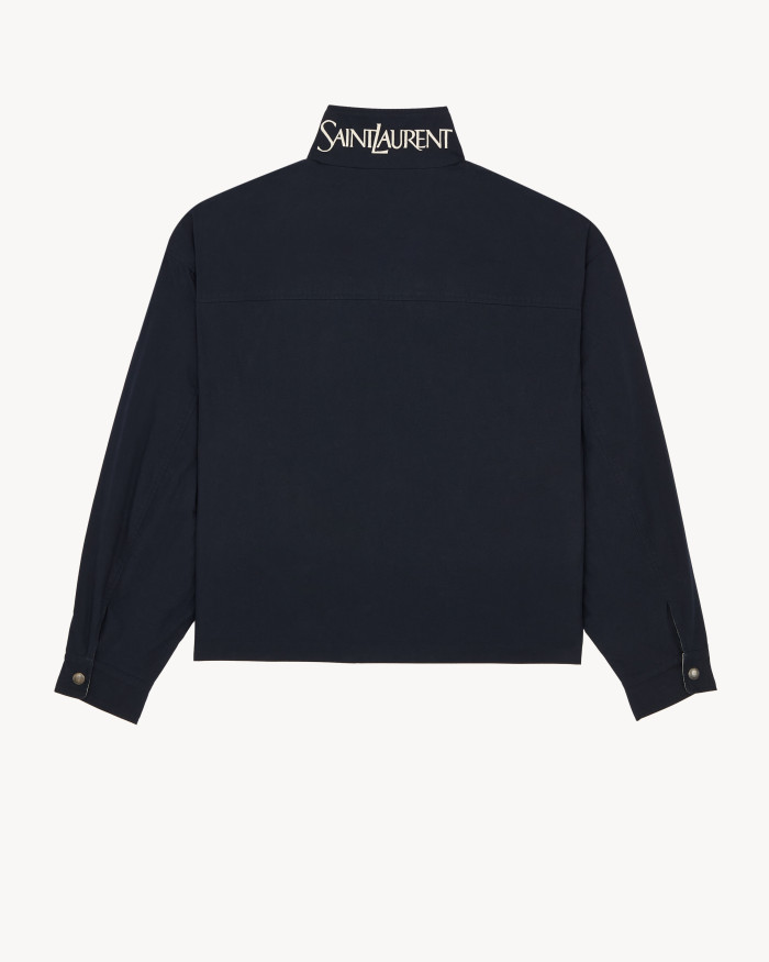 Saint Laurent CASSANDRE Reversible Jacket in Brushed Cotton Canvas #383438