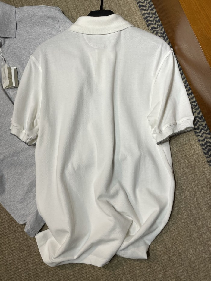 Brunello Cucinelli Cotton Piqué Polo Shirt With Logo #384928