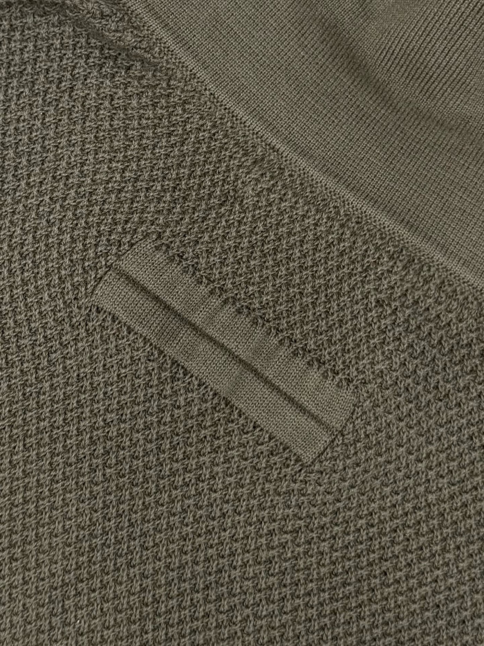 Zegna Dark Taupe Premium Cotton Polo Shirt #384933