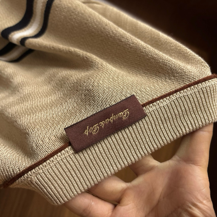 Loro Piana Striped Contrast Knitted T-shirt #384970