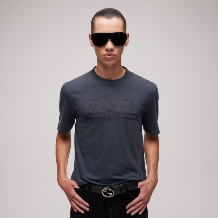 Gucci Cotton Jersey T-shirt With Devoré Detail #384957