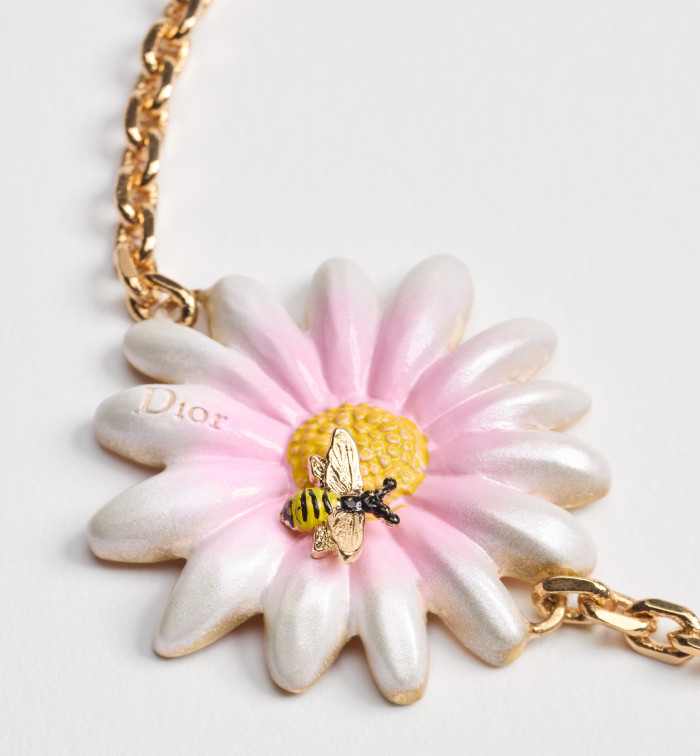 DIOR Dior Daisy Bracelet Gold-Finish Metal and Multicolor Lacquer #385053