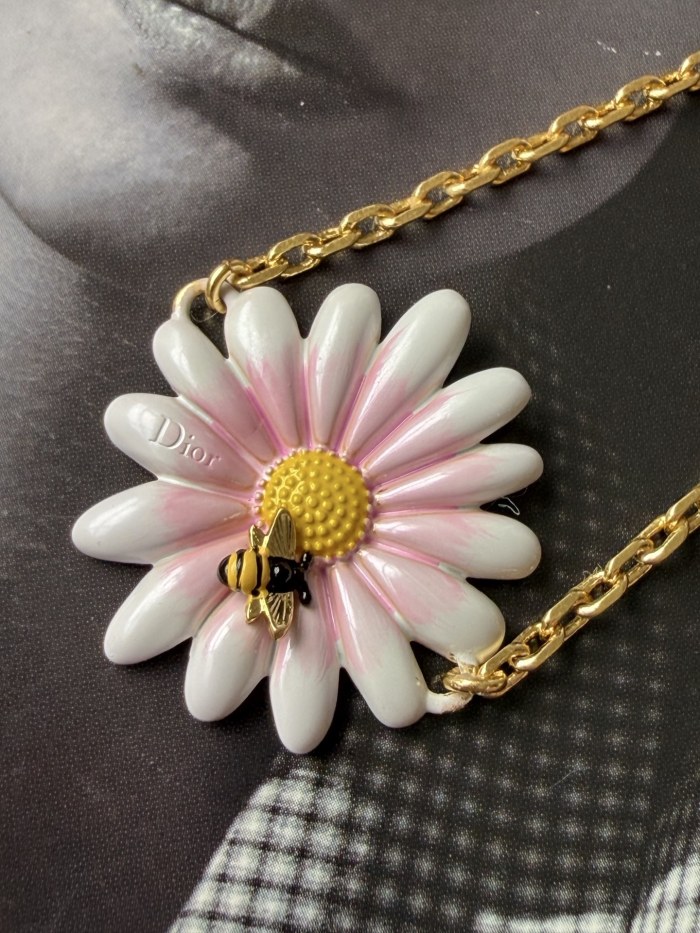 DIOR Dior Daisy Bracelet Gold-Finish Metal and Multicolor Lacquer #385053