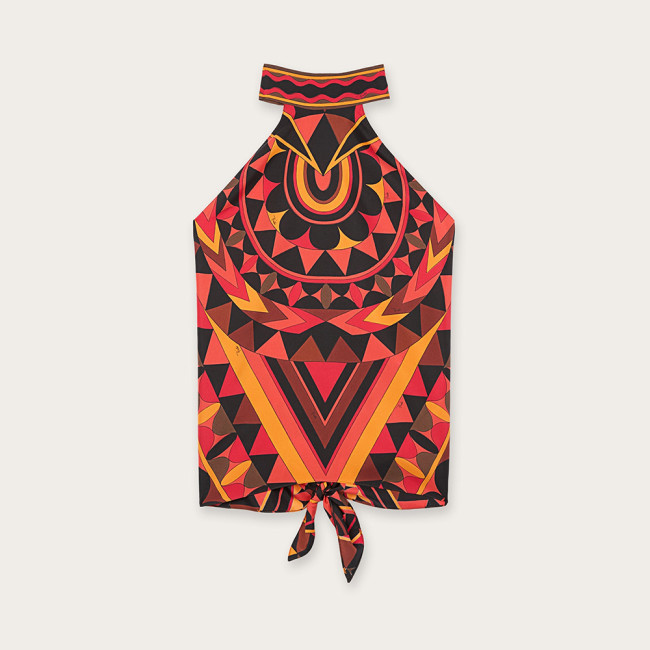 PUCCI Manuba Print Silk Top #384991