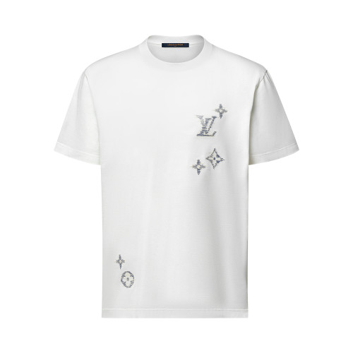 LOUIS VUITTON Embroidered Signature Short-Sleeved T-Shirt #385047