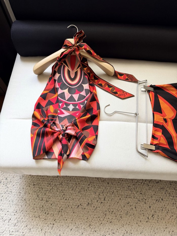 PUCCI Manuba Print Silk Top #384991