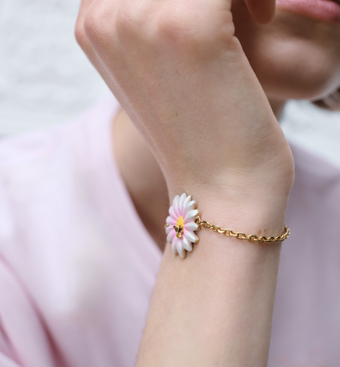 DIOR Dior Daisy Bracelet Gold-Finish Metal and Multicolor Lacquer #385053