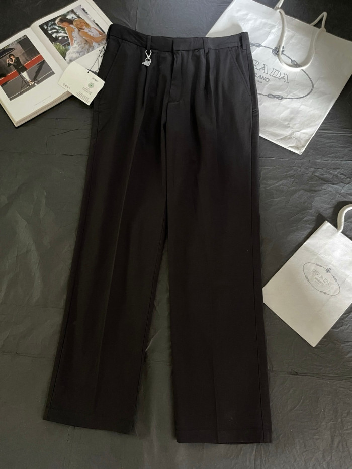 PRADA Sand Beige Cotton Pants #384987