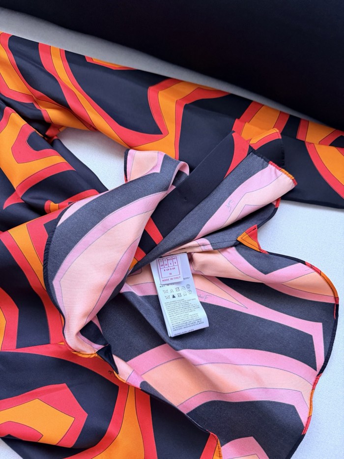 PUCCI Labirinto Print Silk Shirt #384588