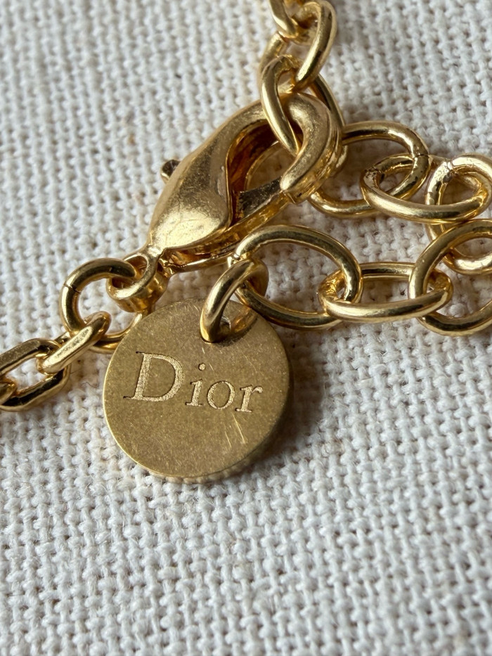 DIOR Dior Daisy Bracelet Gold-Finish Metal and Multicolor Lacquer #385053