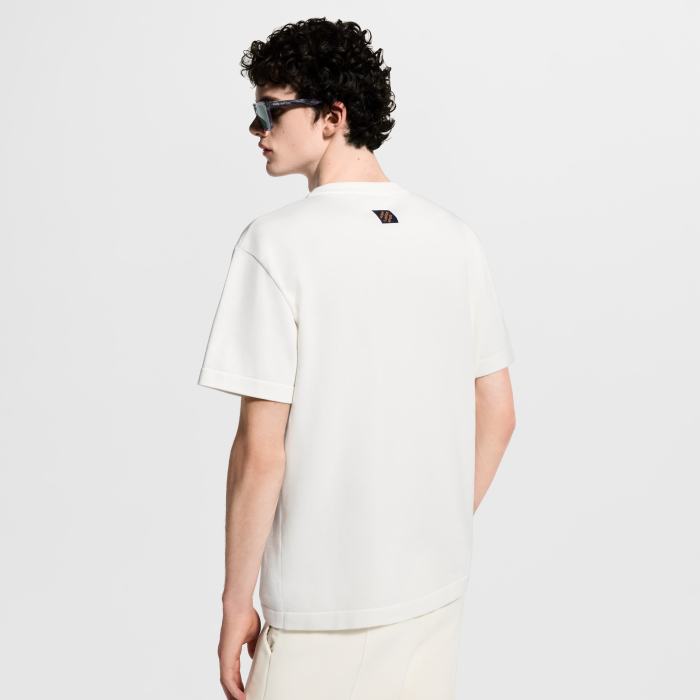 LOUIS VUITTON Short-Sleeved Signature Patch Crewneck #385045