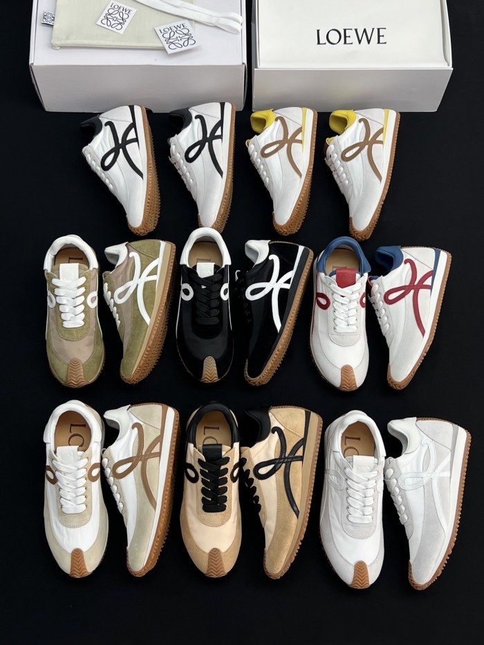 LOEWE Flow Runner 2.0 in Nylon and Suede #385055