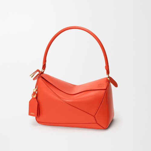 Loewe Medium Featherlight Puzzle Bag in Nappa Lambskin #385118