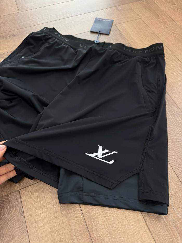 LOUIS VUITTON Double Layer Running Shorts #385289