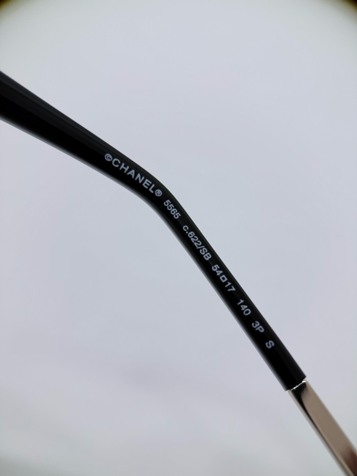Chanel Sunglasses Oval Sunglasses Acetate Metal #385124