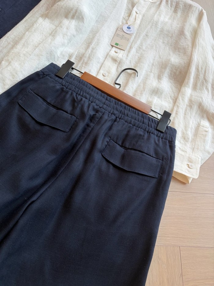 ZEGNA Mulberry Silk Linen Shorts #385175