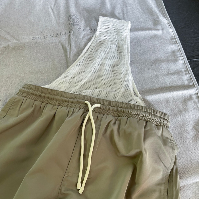 Brunello Cucinelli Swimsuit for Man in Khaki #385179