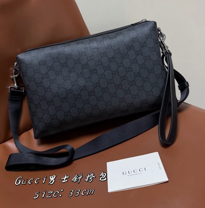 GUCCI Gucci Essence Classic Medium Crossbody Bag Gg Canvas #385178