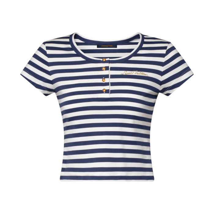LOUIS VUITTON Striped Fitted T-Shirt #385203