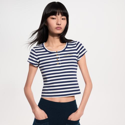 LOUIS VUITTON Striped Fitted T-Shirt #385203