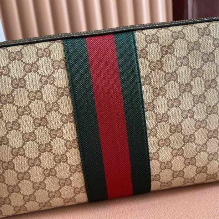 GUCCI Gucci Essence Classic Medium Crossbody Bag Gg Canvas #385178