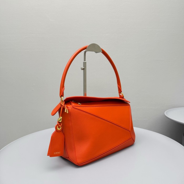 Loewe Medium Featherlight Puzzle Bag in Nappa Lambskin #385118