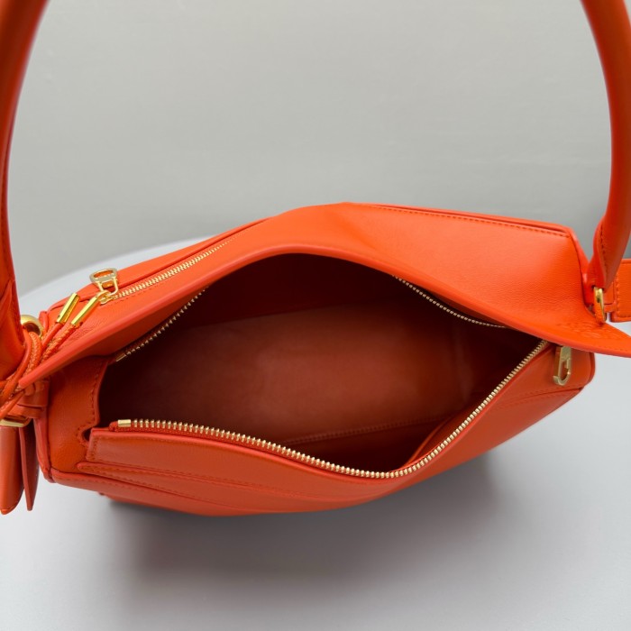 Loewe Medium Featherlight Puzzle Bag in Nappa Lambskin #385118