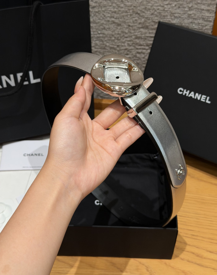 Chanel 30mm LEATHER BELT #385332