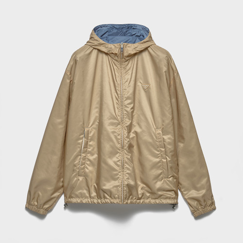 PRADA Camel aviation Blue Reversible Re-nylon Jacket #385363