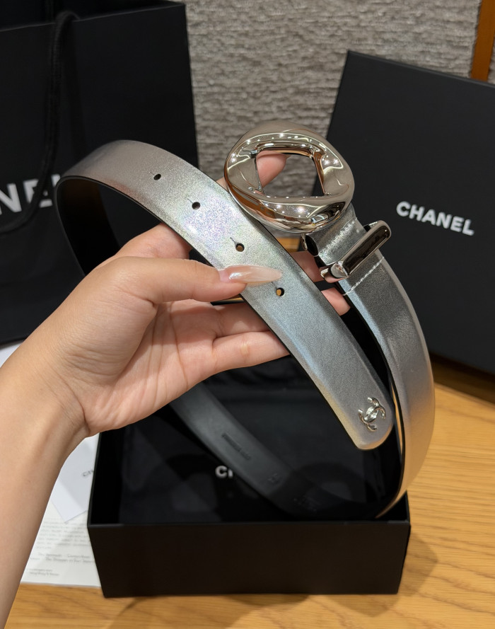 Chanel 30mm LEATHER BELT #385332