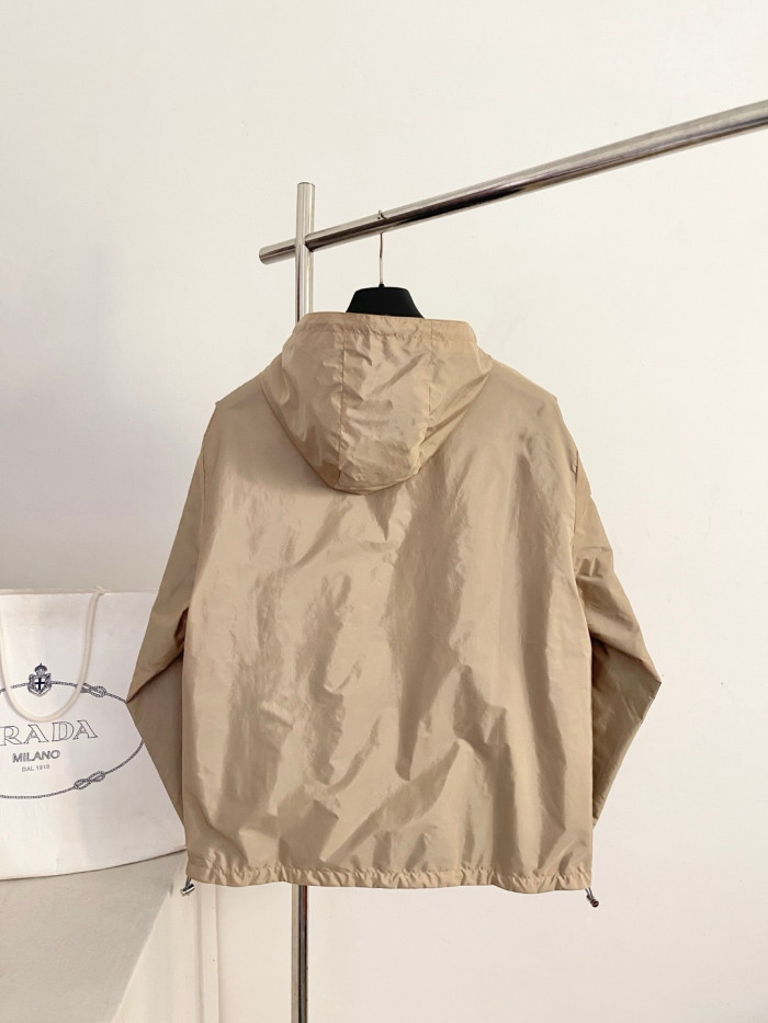 PRADA Camel aviation Blue Reversible Re-nylon Jacket #385363