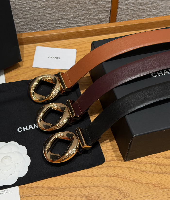 Chanel 30mm LEATHER BELT #385332