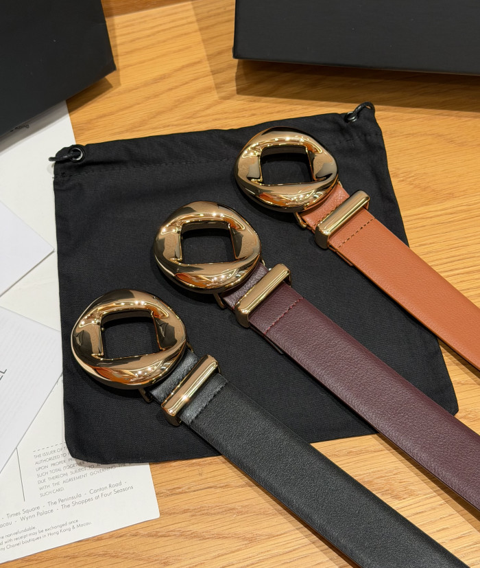 Chanel 30mm LEATHER BELT #385332