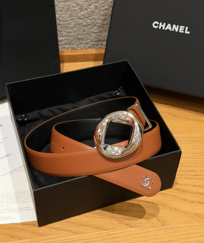 Chanel 30mm LEATHER BELT #385332