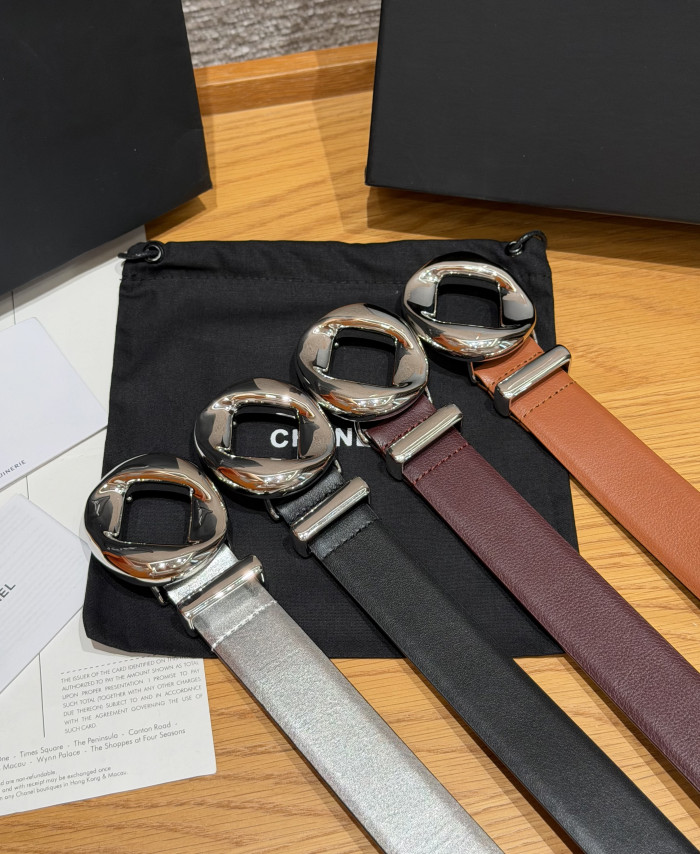Chanel 30mm LEATHER BELT #385332