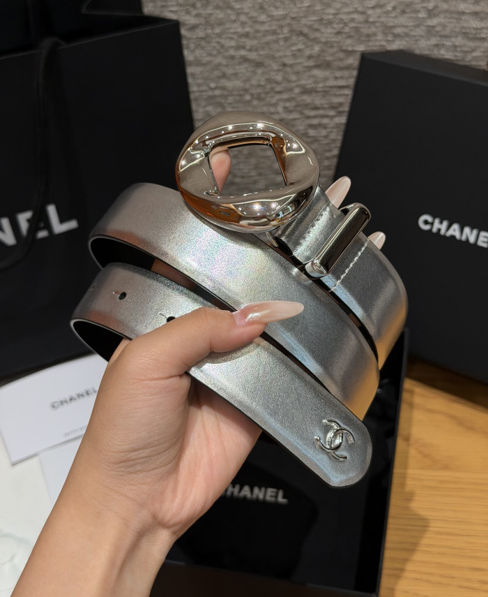 Chanel 30mm LEATHER BELT #385332