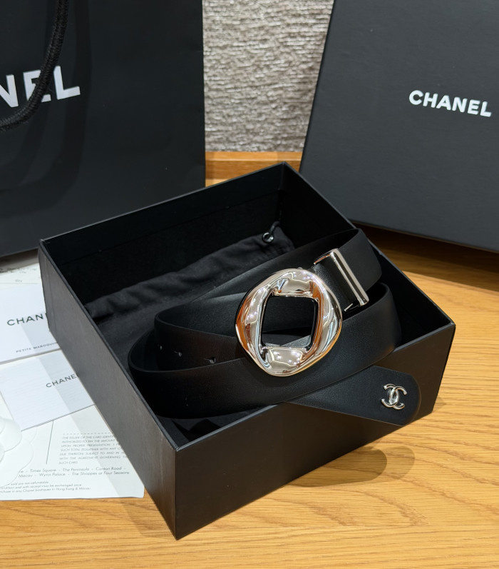 Chanel 30mm LEATHER BELT #385332
