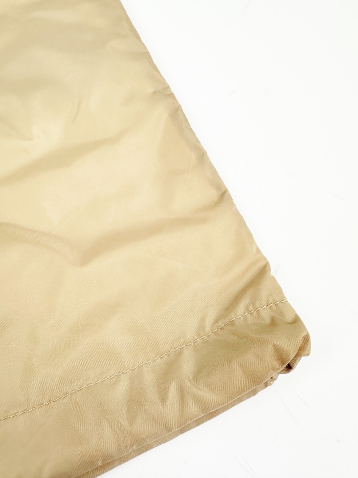 PRADA Chalk White Short-sleeved Re-nylon Zipper Shirt #385365